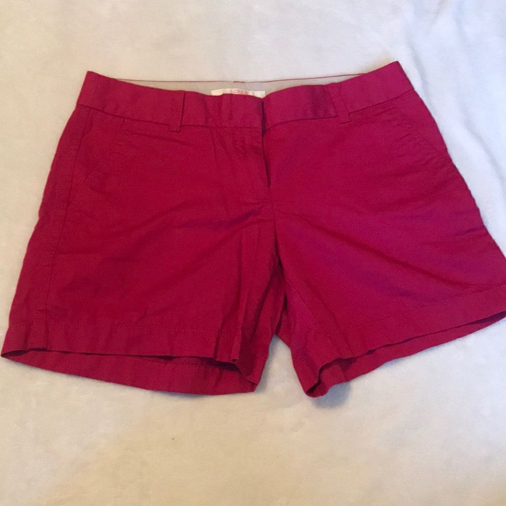 J. Crew Bright Pink Chino Shorts - Size 2